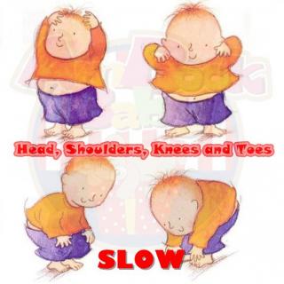 《Head, Shoulders, Knees and Toes》慢速朗读版