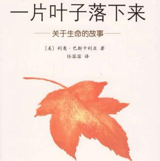 韩颖 朗读《一片叶子落下来》关于生命的故事［美］利奥·巴斯卡利