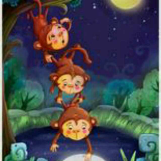 小猴子捞月亮