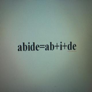 英语单词源来如此之前缀ab-abide