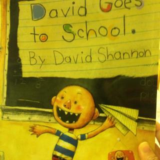 David goes to school