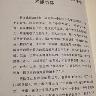 胡适传 第二章 语境：从西学为用到中学不能为体（上）