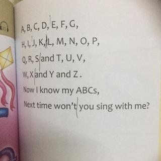 学唱英语儿歌9-ABC字母歌（附26个字母的读音示范）