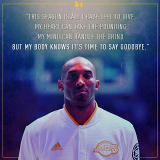 致终与世界和解的科比（Kobe Bryant）---不和青春说再见