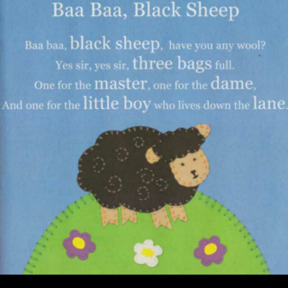 #皮妈读英文童谣#4.Baa baa black sheep