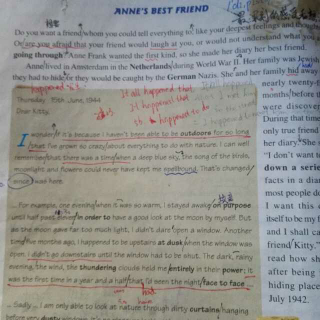 高一英语必修一 Unit1  Anne's Best Friend