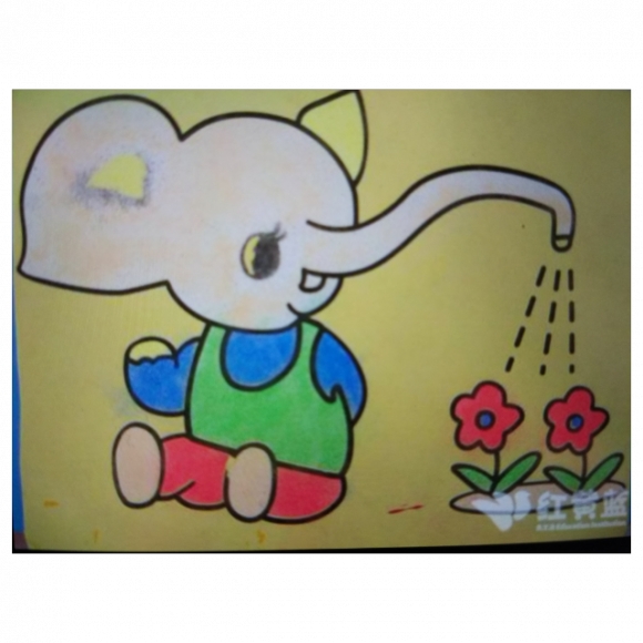 小象的心愿故事绘画图片