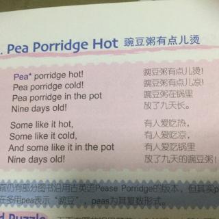 学唱英语儿歌15-豌豆粥有点烫Pea porridge Hot