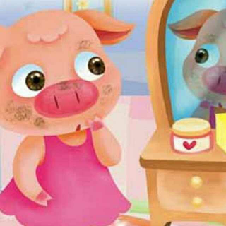 小猪照镜子