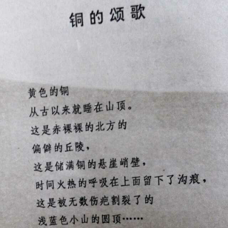 铜的颂歌