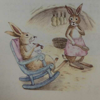 兔子坡插图简笔画图片
