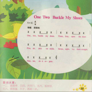 清华语感启蒙(2004) 4-07 One Two Buckle My Shoes