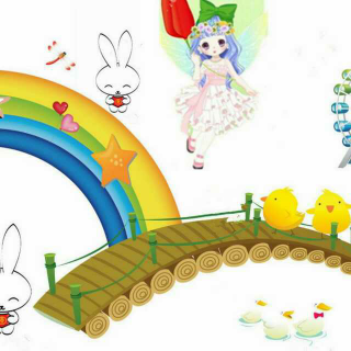 彩虹小仙子👸和小白兔🐰