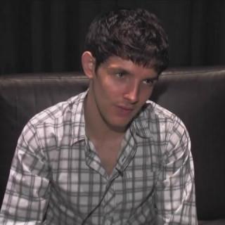 Colin Morgan-Merlin is in fight mode 