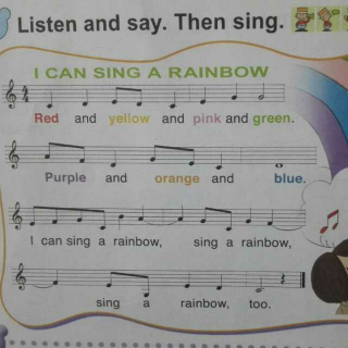 【yoyo唱英文儿歌】I  can sing a rainbow