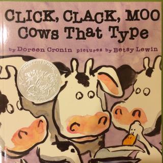 英文原版绘本《Click Clack Moo Cows That Type》(会打字的牛)