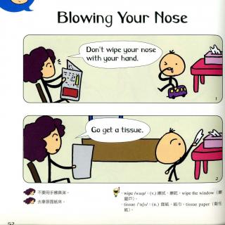 blowing your nose