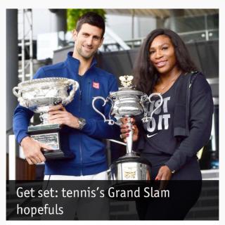 Get set: tennis's Grand Slam hopefuls网球后浪推前浪