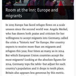 Room at the inn: Europe and migrants 
