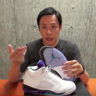 Sneaker 看你老师球鞋018 - Air Jordan 5 grapes 乔丹五代白葡萄