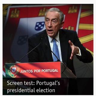 Screen test: Portugal's presidential election 电视红人选总统