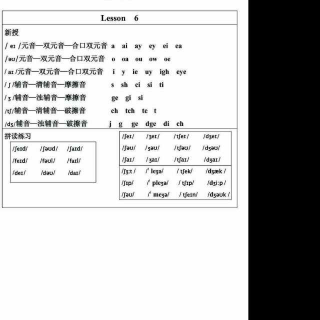 国际音标班Lesson6