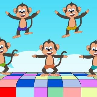 （猴年说猴）Five Little Monkeys Jumping on the Bed（可以唱出来的绘本）
