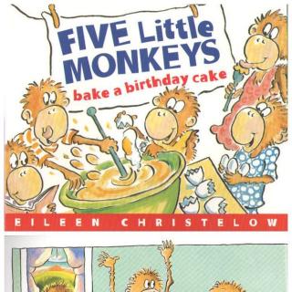 five little monkeys bake a birthday cake 