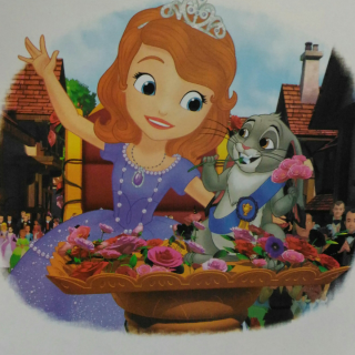 小公主索菲亚梦想与成长故事系列 蓝色绶带小兔