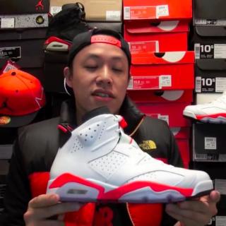 Sneaker 看你老师球鞋介绍060 - Air Jordan 6 White Infrared 乔丹六代白红樱木