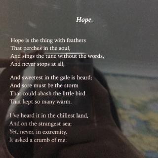 Hope by Emily Dickinson 