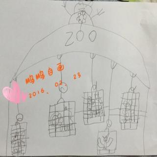 自编小故事009：goes to the zoo