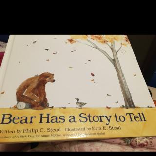 <Bear has a story to tell>