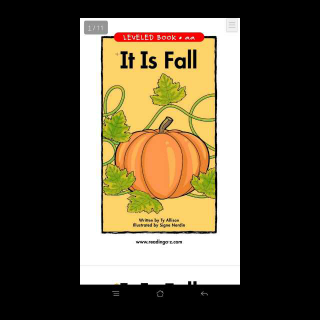 razkids level reading AA:it is fall