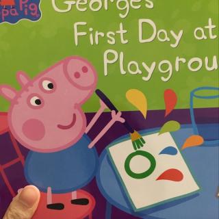 George's first day at playgroup