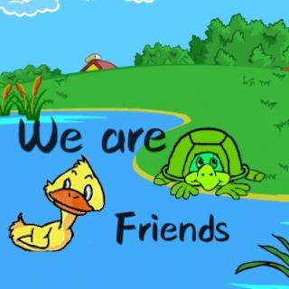 We are friends 我们是朋友