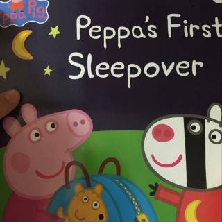 Peppa's first sleepover