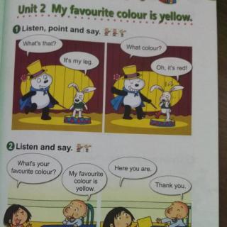 My Favourite colour is yellow 小学英语教材讲解第5页-初级