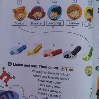 What's your favourite colour? 小学英语教材讲解第6页-初级