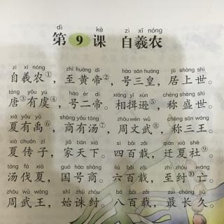 柠檬妈妈国学小课堂：三字经第9课《自羲农》