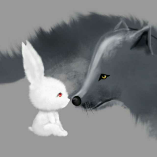 大灰狼小兔子情侣头像图片
