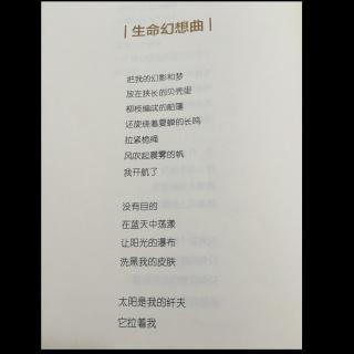 生命幻想曲 顾城