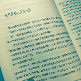 18、「电视理想，亘古不变」