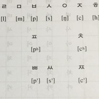 韩语发音学习 辅音第三讲(8个)