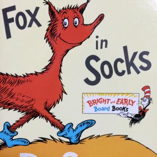 fox in socks board book