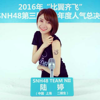 #SNH48陆婷# 第三届总选宣言