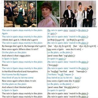 电影《My Fair Lady》片段：The rain in Spain...