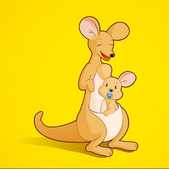 口袋长在背上的袋鼠