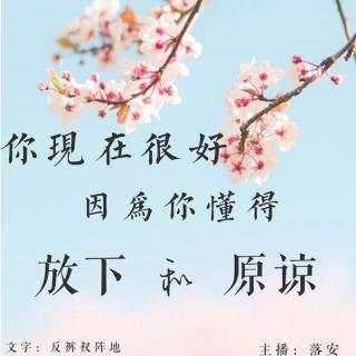 Vol 31【乐动心影】你现在很好，因为你懂得放下和原谅-落安