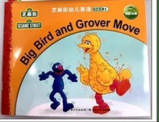 big bird and Grover move